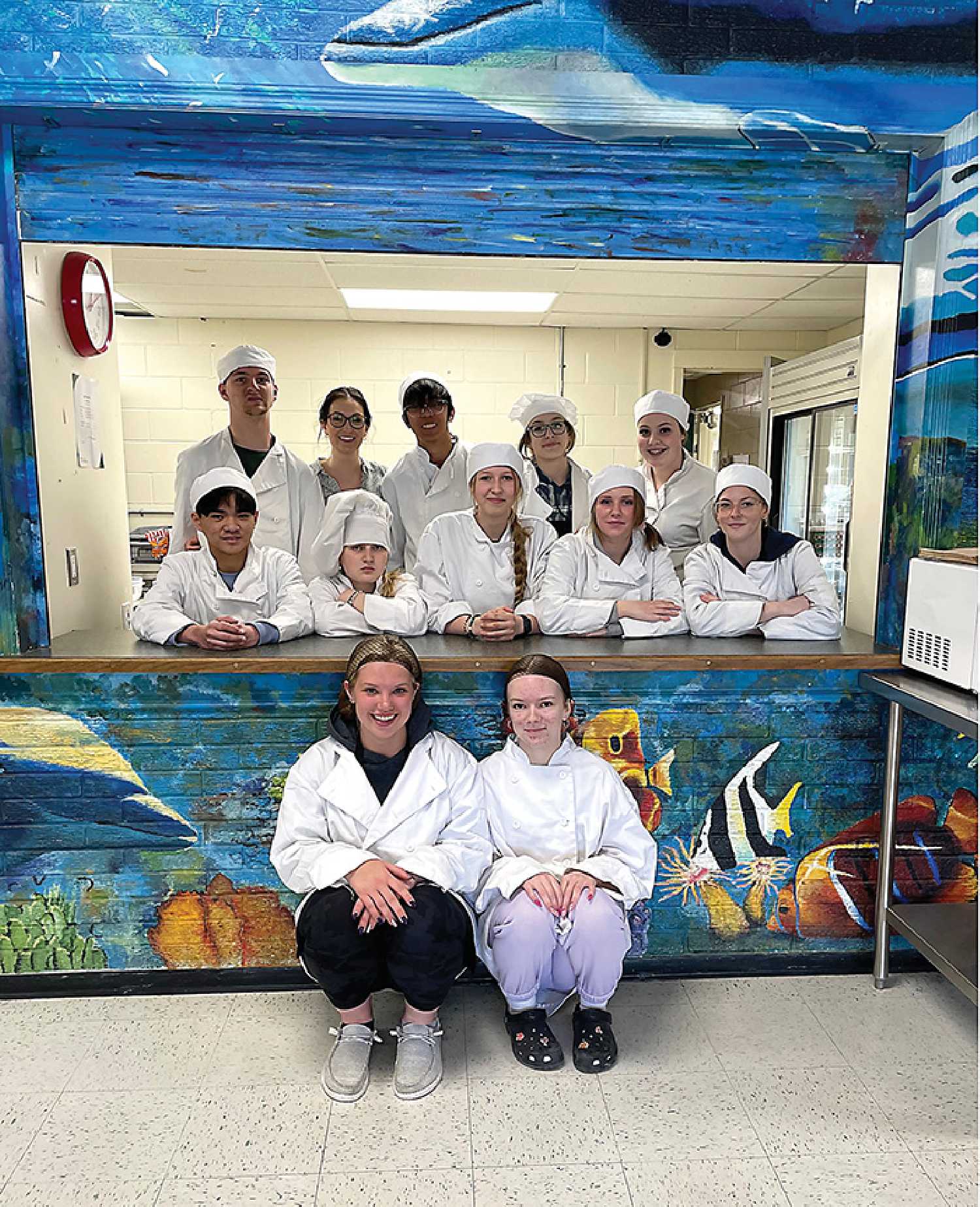 Laura Teales Home Economics class at McNaughton High School received a $10,000 grant in recognition for their student nutrition breakfast program.